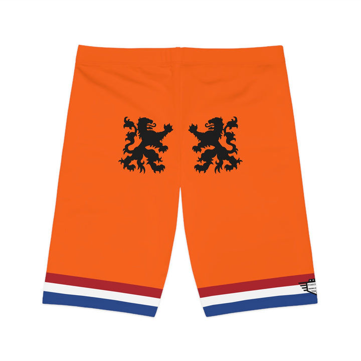 I'm Dutch and I Know Things - Women's Bike Shorts - Sporty Orange Cycling Shorts, Activewear for Fitness, Summer Casual Wear, Gifts for Cyclists, Workout Gear