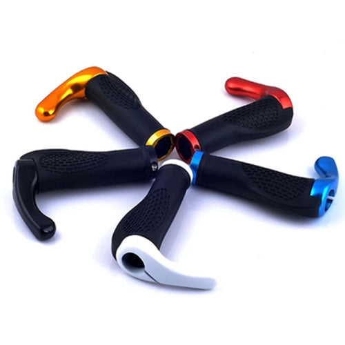 Mountain Bike Meat Ball Lock Handle Cover With Auxiliary Handle Horn Handle Cover Bicycle Equipment