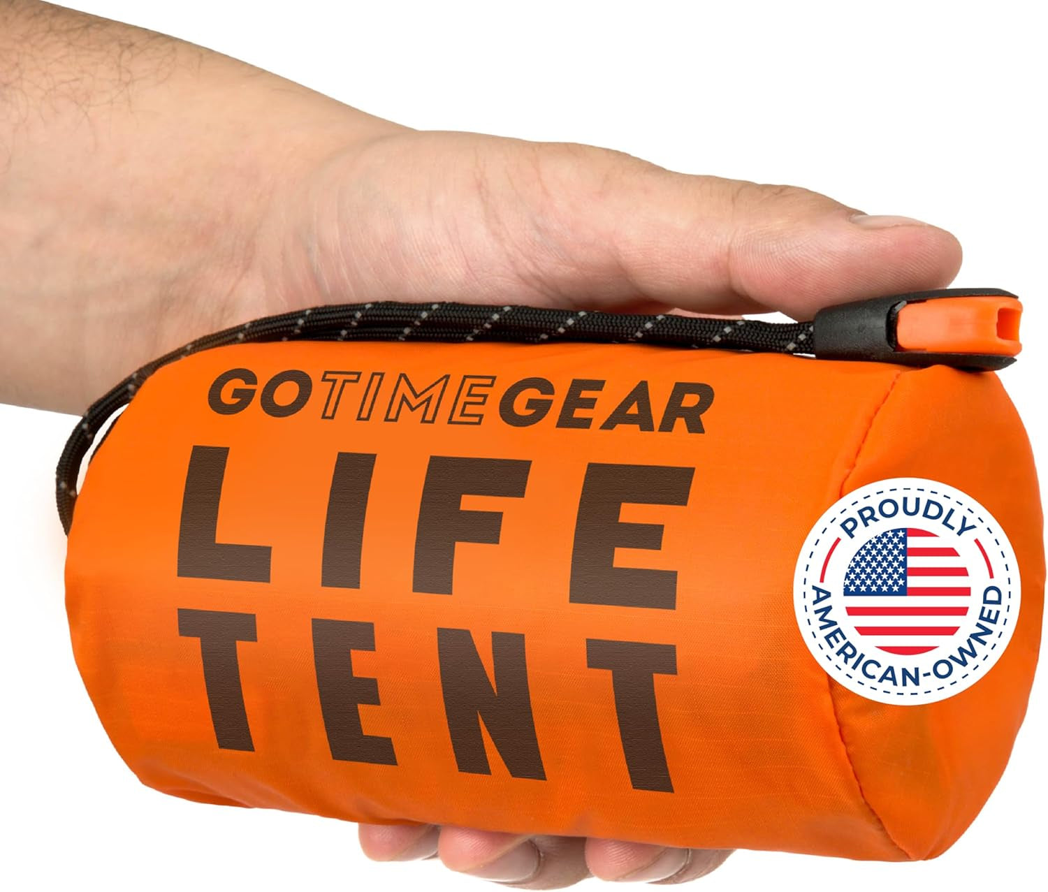 Survival Life Tent • 2 Person Mylar Emergency Shelter Tube Tent + Paracord