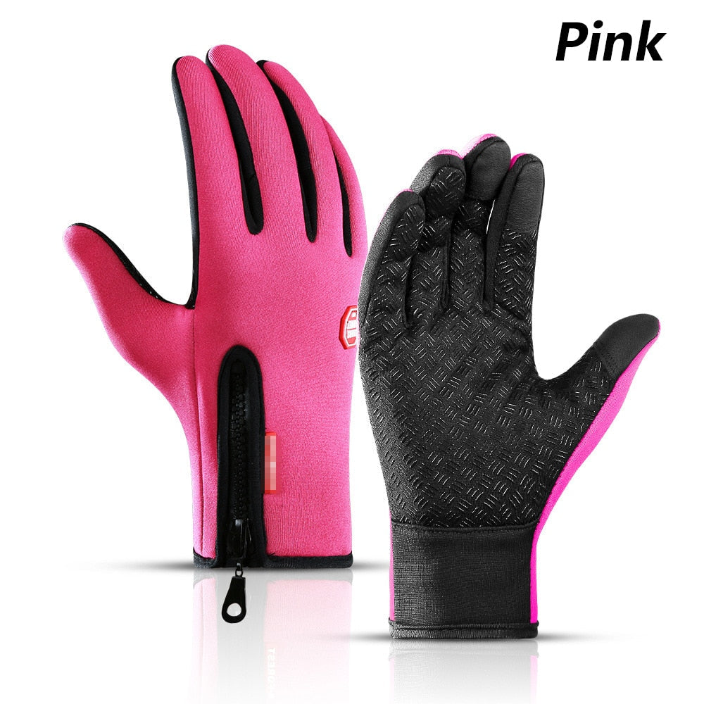Waterproof Touchscreen Winter Gloves - Windproof Cold Weather Gloves for Cycling Skiing Hiking (Unisex, -5°C)