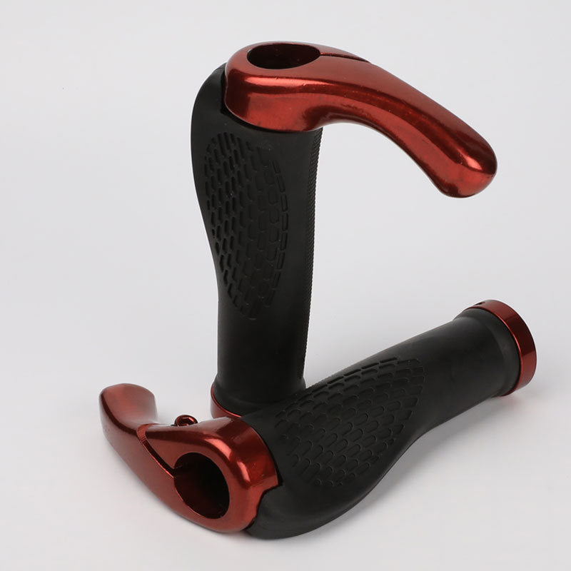 Mountain Bike Meat Ball Lock Handle Cover With Auxiliary Handle Horn Handle Cover Bicycle Equipment
