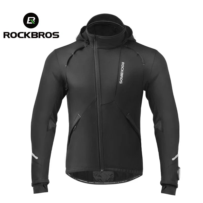 ROCKBROS Thermal Fleece Long Sleeve Cycling Bike Sportswear
