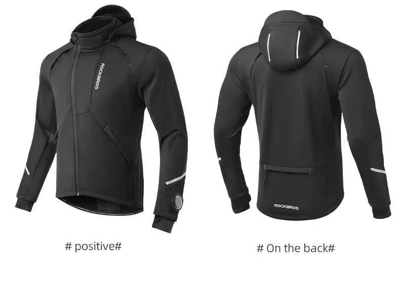 ROCKBROS Thermal Fleece Long Sleeve Cycling Bike Sportswear