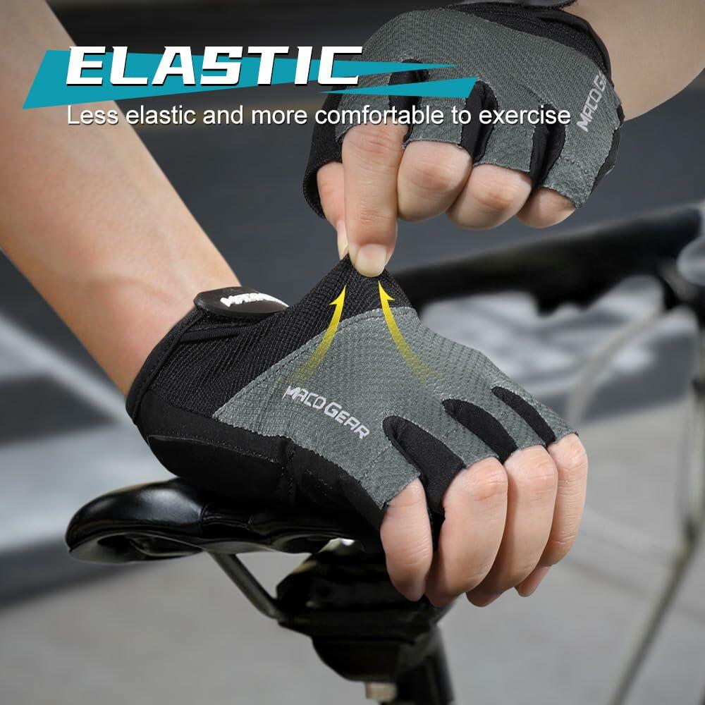 WTACTFUL Half Finger Cycling Gloves for Men/Women – Workout & Biking, Black L