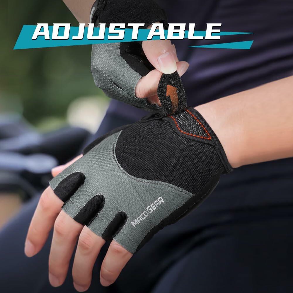 WTACTFUL Half Finger Cycling Gloves for Men/Women – Workout & Biking, Black L